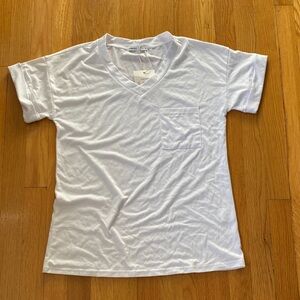 White V-Neck T-Shirt